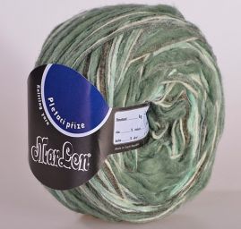 Vlněná příze MarLen zelenošedý melír