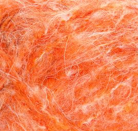 Mohérovou pletacie priadze MarLen hustejšia vlas oranžová