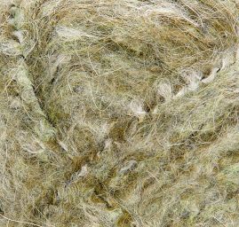 Mohérová pletací příze MarLen hustší delší vlas zelený