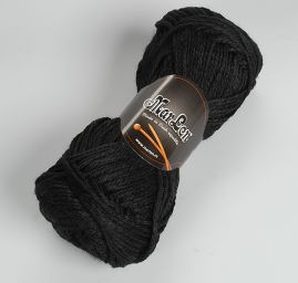 Pletací příze MarLen středně silná černá