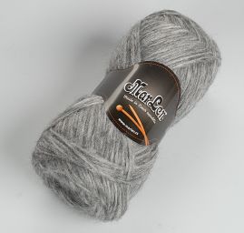 Angorová pletací příze Marlen šedý melír
