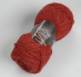 Vlněná silnější pletací příze MarLen "robusta" hnědá