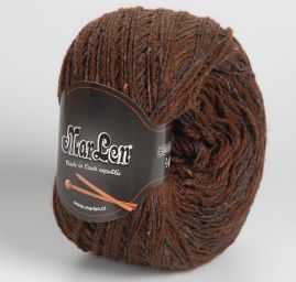 Tweedová pletací příze MarLen tmavěhnědá