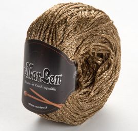 Viskozová stužková příze MarLen zlatá nitka