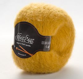 Mohérová pletací příze Marlen okrová