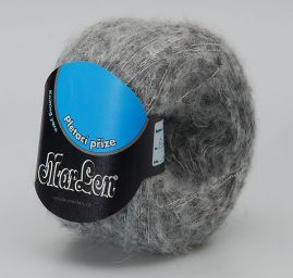 Moherová příze Marlen světle šedá