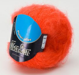 Vlněná směsová pletací příze korálová