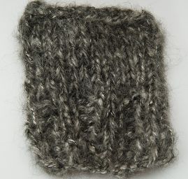 Mohérová pletací příze Marlen šedý melír tenká