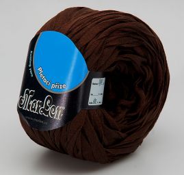 Stužková příze Marlen široká 9 mm tm.hnědá