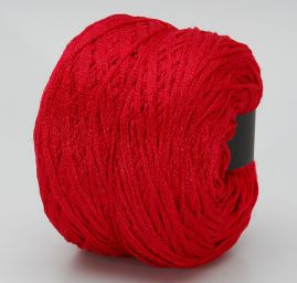 Efektní příze Marlen směs vis/hedvábí červená