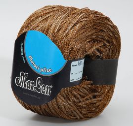 Efektní příze Marlen směs vis/PP hnědá