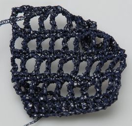 Efektní příze Marlen směs vis/PP tm.modrá