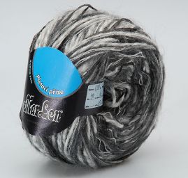 Směsová příze Marlen černošedý melír
