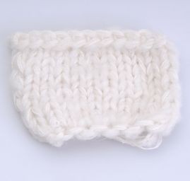 Vlněná směsová pletací příze Marlen smetanový melír