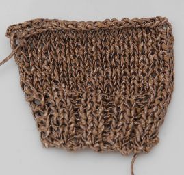 Efektní stužková viskozová pletací příze MarLen hnědá