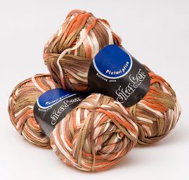 Stužková pletací příze Marlen hnědorezavý melír