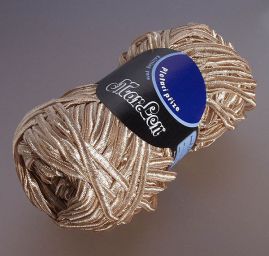 Lesklá stužková viskoza zlatá