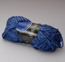 Stužka viskoza lesk modrá