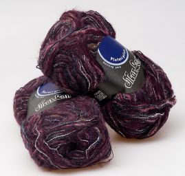 Efektní moherová příze Marlen fialový melír