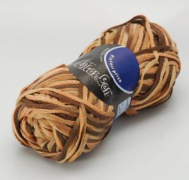 Stužková bavlna Marlen melír hnědý