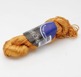 Viskozová pletací příze MarLen medová zlatá