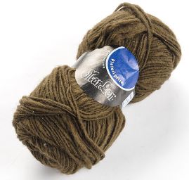 Vlněná příze Marlen nestejné síly khaki