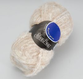 Vlna směs Příze součkový efekt smetanový melír 