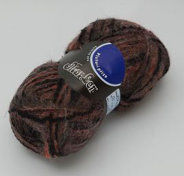 Moherová směsová příze Marlen černá/hnědá/rezavá