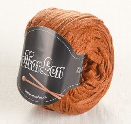 Stužková příze Marlen široká 7 mm skořicová