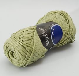 Bavlněná stužková pletací příze pistáciovo-zelená