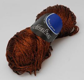 Viskozová efektní příze Marlen tm.hnědá lesk