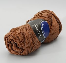 Stužková bavlněná příze, hnědá