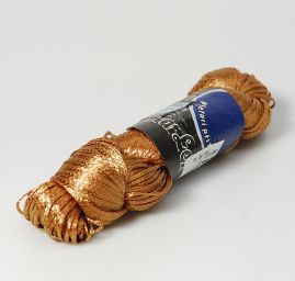Viskozová stužková pletací příze MarLen tm.zlatá