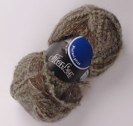 Směsová pletací příze MarLen zelenozlatý melír