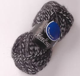 Směsová pletací příze Marlen černošedý melír