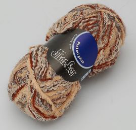 Vlněná pletací příze Marlen buklé hnědý melír