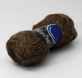 Moherová příze Marlen zelenozlatá
