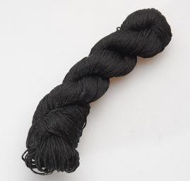 Viskozová pletací příze MarLen černá lesklá