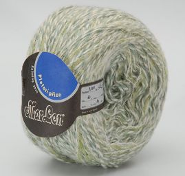 Vlněná pletací příze Marlen pistáciově zelený melír