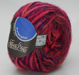 Mohérová pletací příze Marlen fialovorůžový melír