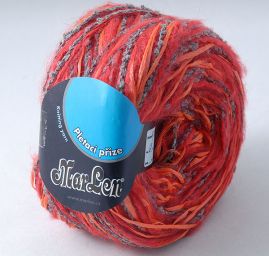 Vlněná příze Marlen červený melír