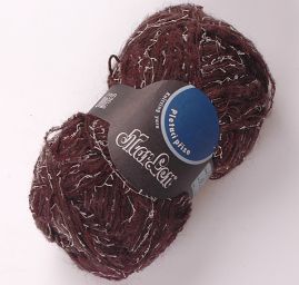 Směsová pletací příze Marlen hnědosmetanové barvy