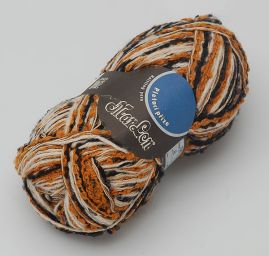 Vlněná směsová příze Marlen hnědosmetanový melír