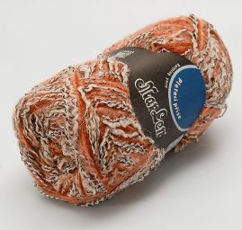 Vlněná pletací příze Marlen hnědý melír