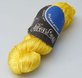 Viskozová pletací příze Marlen lesk sytě žlutá