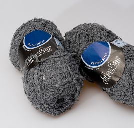 Vlněná pletací příze buklé šedá