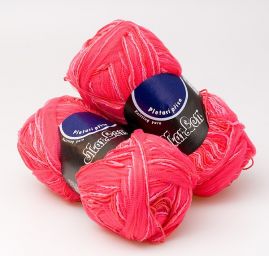 Růžový melír bavlna směs Marlen