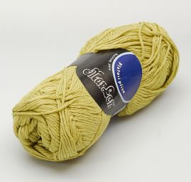 Pletací příze bavlněná Marlen v zelené barvě