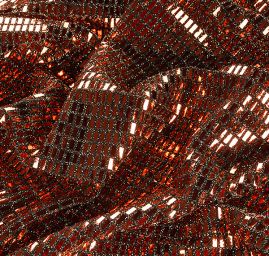 Úplet s flitry ve tvaru obdelníků