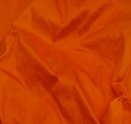 Šantung jednofarebný tm.oranžová